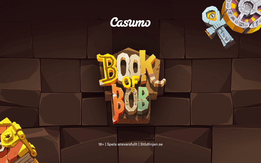 Storvinst på första lanseringsdagen av Book of Bob - ett spel som finns tillgängligt exklusivt på Casumo