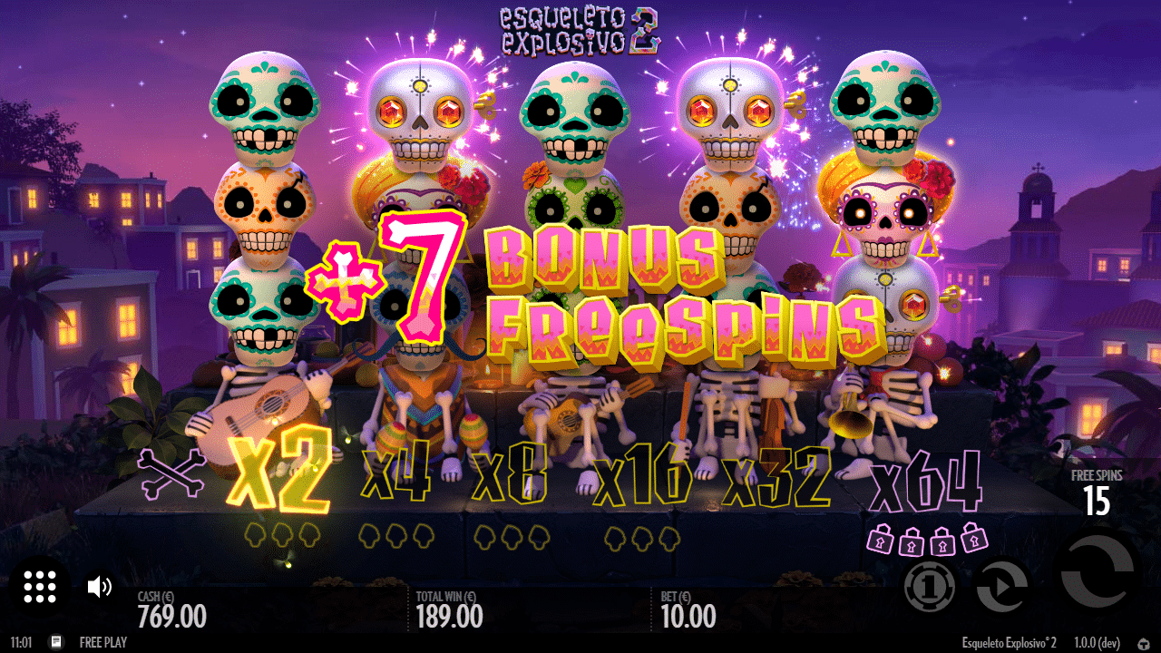 El Día de Muertos - Esqueleto Explosivo 2 Gameplay Screenshot