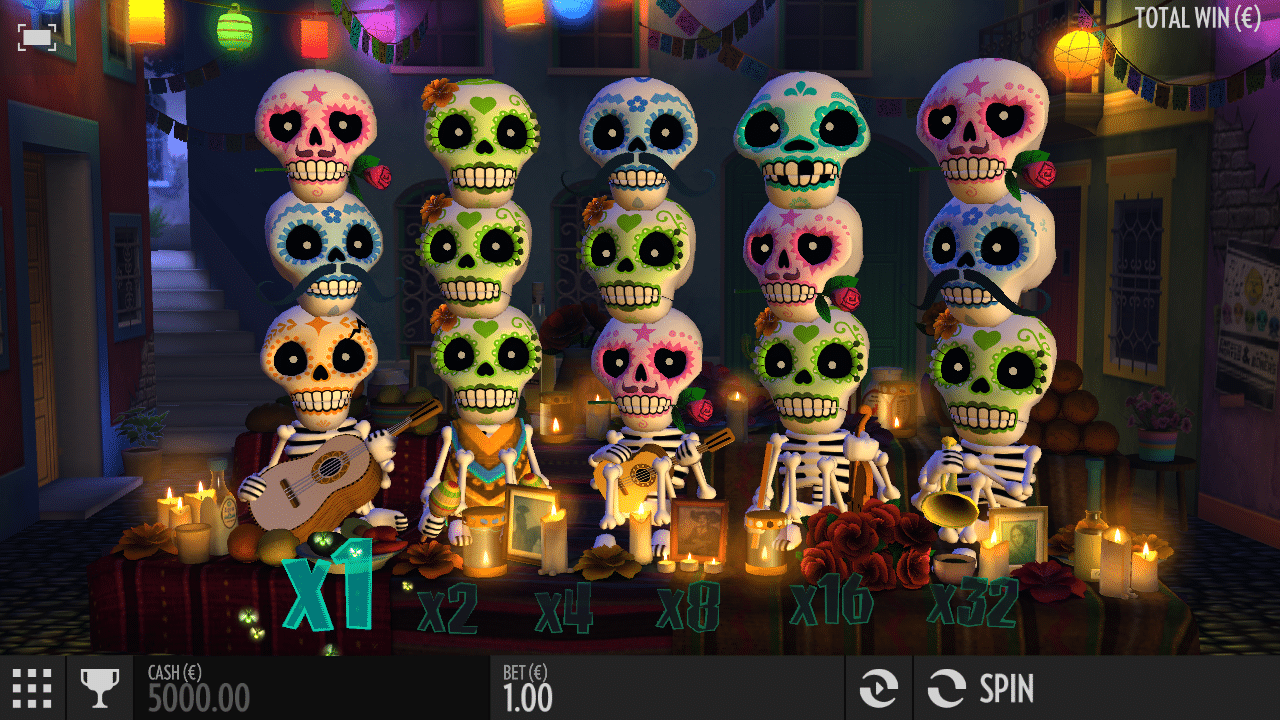 El Día de Muertos - Esqueleto Explosivo Gameplay Screenshot