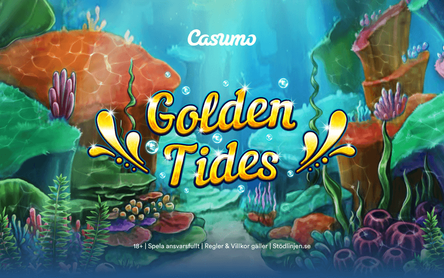 Golden Tides finns exklusivt på Casumo i 2 veckor