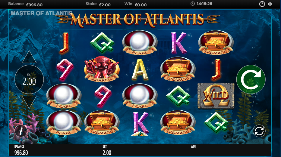 Master of Atlantis, an exclusive underwater game release at Casumo