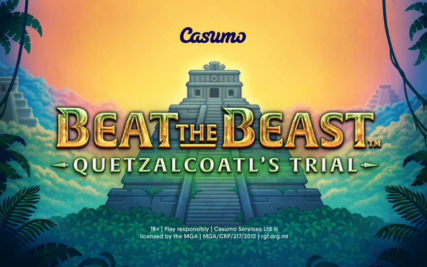 Beat the Beast: Quetzalcoatl’s Trial is available exclusively at Casumo|Quetzalcoatl's Trial - Wild Collect|Quetzalcoatl's Trial - Bonus Game