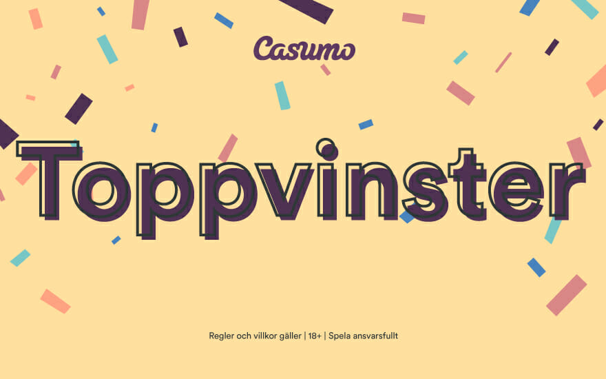 Topp 10 största casinovinster för Casumo-spelare under februari 2019