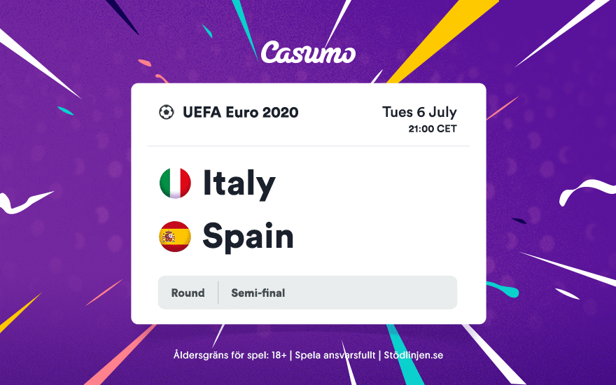 Oddsguide till Fotbolls-EM 2021: Tisdag 6/7 - Italien - Spanien