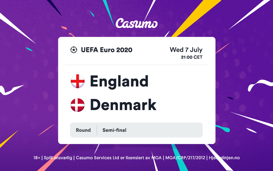 Oddsguide for fotball-EM 2020: Onsdag 07/07 England–Danmark